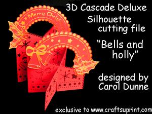Bells And Holly Silhouette Cutting Files