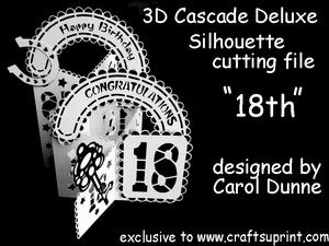 Eighteen Cascade Silhouette Cutting File