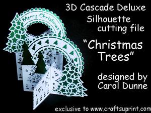 3D Cascade Christmas Trees
