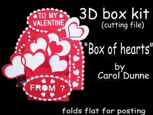 3D Box - Box Of Hearts