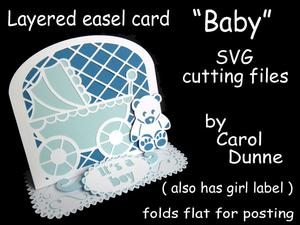 Layered Easel Card-baby