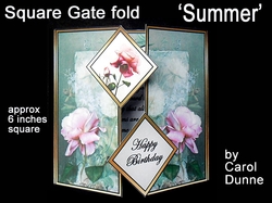 Square Gatefold - Pink Roses