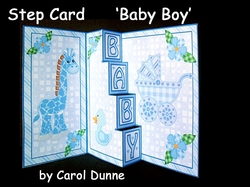 Step card Baby Boy