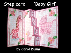 Step card  Baby Girl