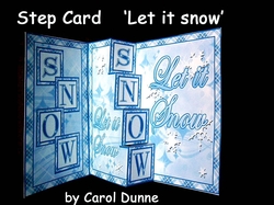 Step card Let it snow
