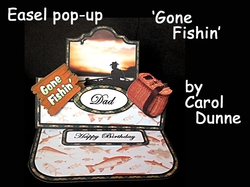 Easel pop-up Gone Fishin