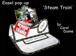 Easel pop-up Steam train