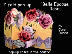 Z Fold pop-up Belle Epoque Roses