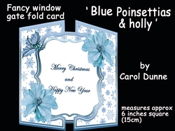 FWG Blue Poinsettias & holly