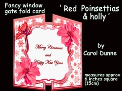 FWG Red Poinsettias & holly 