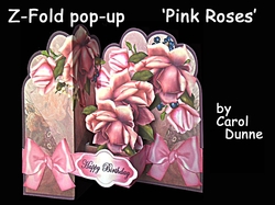 Z-Fold Pink Roses
