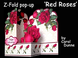 Z-Fold Red Roses