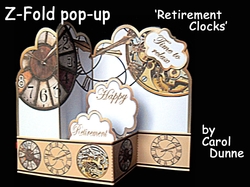 Z-Fold pop-up  Retirement Clocks