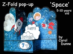 Z-Fold pop-up  Space 5-10 years old