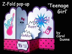 Z-Fold pop-up Teenage Girl
