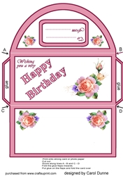 Spring Roses money wallet