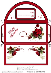 Money Wallet  Red Roses