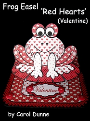 Frog easel Red Hearts