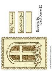 Cream Communion Card