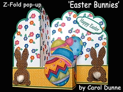 Z-Fold pop-up Easter Bunnies