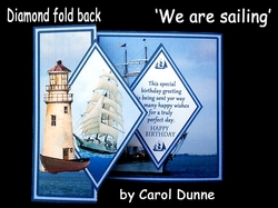 Diamond fold back We are sailing