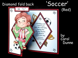 Diamond fold back - Soccer (Red)