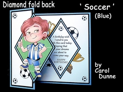 Diamond fold back - Soccer (Blue)