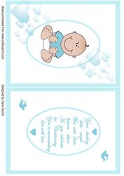 Christening Insert Baby Boy
