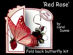 Fold back butterfly kit  Red Rose