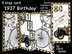 4 Step pop-out - 1937 Birthday