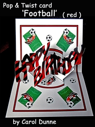 Pop and Twist card Football (red)