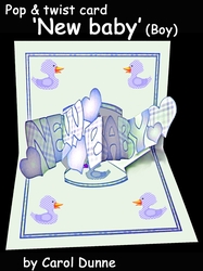 Pop & Twist Card Baby Boy