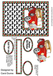 Old car card front