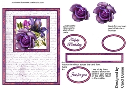 Purple Rose card front