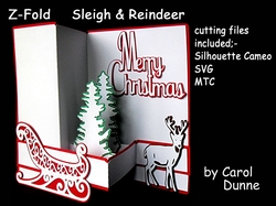 Z_Fold Sleigh and reindeer
