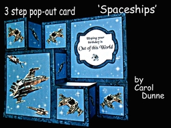3 Steps pop-out  Spaceships