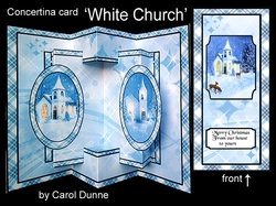 Concertina card White Church