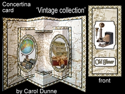 Concertina card Vintage collection