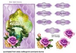 Enchanted bridge with roses