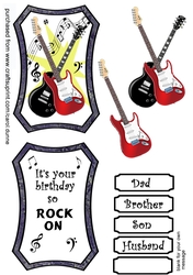 Rock on music topper