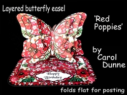 Butterfly easel Red poppies