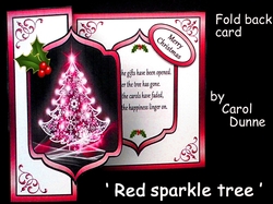 FB Red sparkle tree