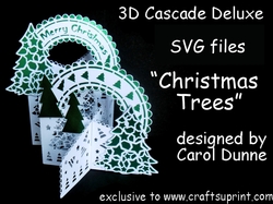 Christmas tree cascade SVG