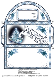  Blue sparkle tree money wallet