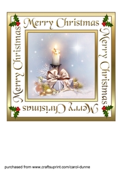 Christmas candle