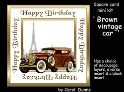 SC Brown Vintage Car