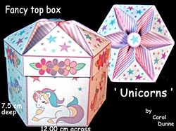 Fancy top box Unicorns