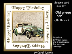 SC Old green car BD