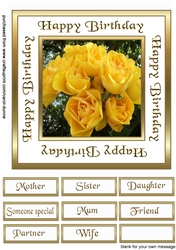 GF Yellow roses