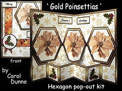 Hex Gold Poinsettias
